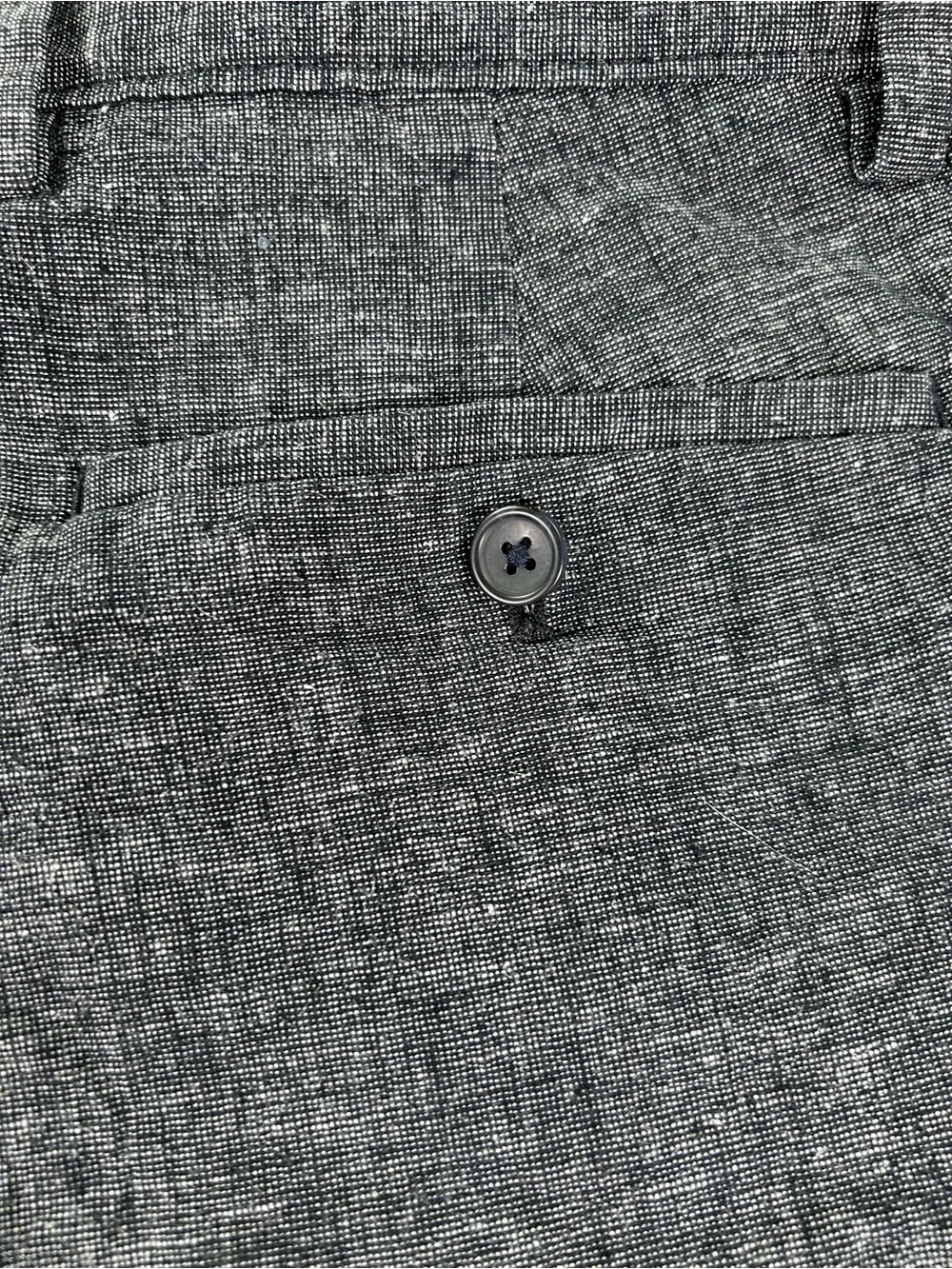 Banana Republic Linen Chambray City Shorts Men’s 34 Dark Indigo Chino Preppy